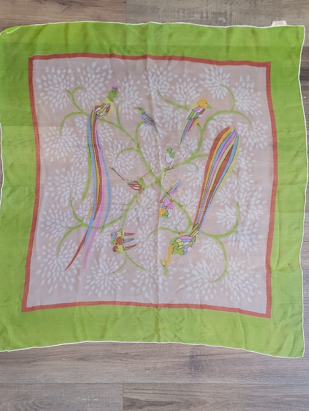 40s Vintage Baar & Beards Silk Scarf " Top Hits " Fashion 32" X 35"